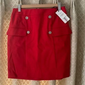 Brand NEW with tags, red mini, size 4